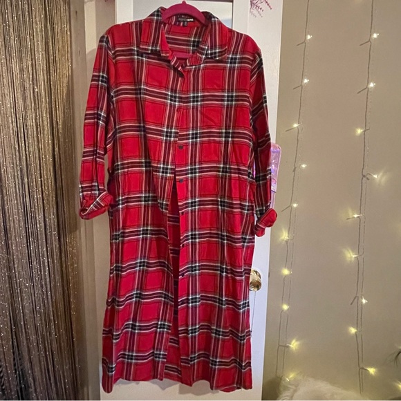 Red Plaid Maxi Top - Picture 4 of 6